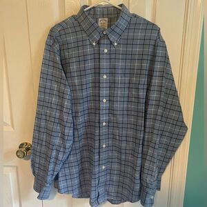 Brooks Brothers Mens XL Non Iron Regent Cotton Long Sleeve Button‎ Shirt